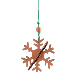 Snowflake Anhänger 3D Copper