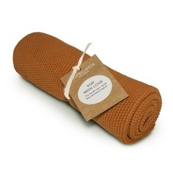 Aspegren Handtuch "Knit with Love" Solid Pumpkin