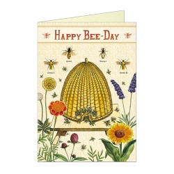 Cavallini Klappkarte "Happy Bee-Day"