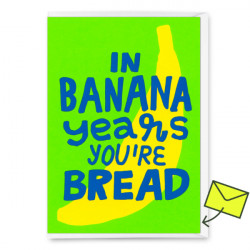 Deli Cards Klappkarte "Banana Years"