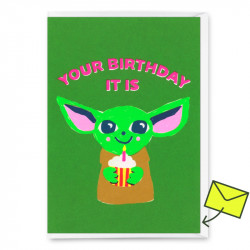 Deli Cards Klappkarte "Your Birthday it is"