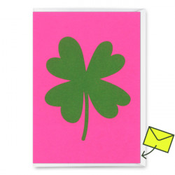 Deli Cards Klappkarte "Four leave clover"