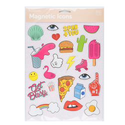 Magnetic Icons Set "Get busy"