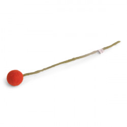 Filz Bommel Blume M Rusty Red 