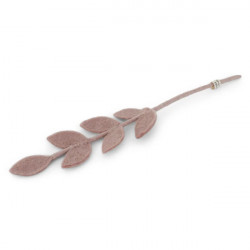 Filz Zweig mit kleinen Blättern Beige 