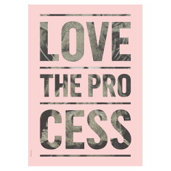 Poster "Love the Process"