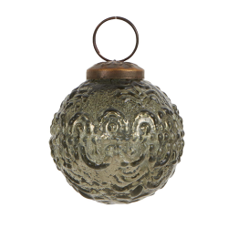 Bauernsilber Anhänger Olivegrün "Wave" 