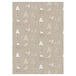 5 Meter Geschenkpapier Tannenbäume