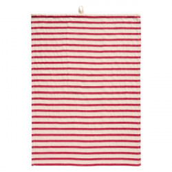 Geschirrtuch mit roten Streifen