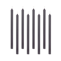 Kerzen Set 20cm Dunkelgrau 