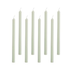 Kerzen Set 20cm Staubgrün