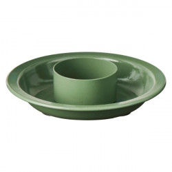 Kerzenhalter Grün für breite Kerzen 