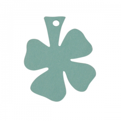 Kleeblatt Anhänger 10er Set Türkis
