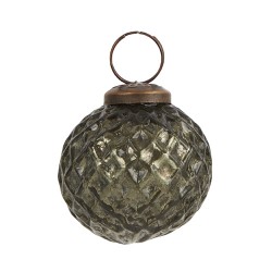 Bauernsilber Anhänger Olivegrün "Harlekin" 5cm