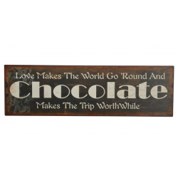 Schild Chocolate