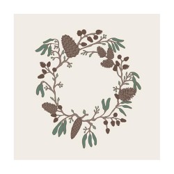 Servietten Big Pack "Zapfenkranz" 50 Stück