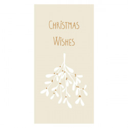 Servietten "Christmas Wishes" Mistelzweig