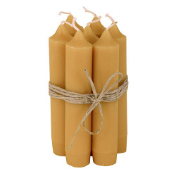 Stabkerzen 8er Set Mustard