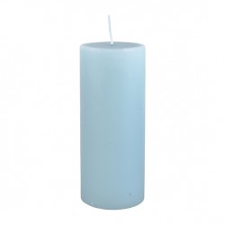 Stumpenkerze 15cm Himmelgraublau