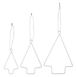 TREE Anhänger Set  Weiß