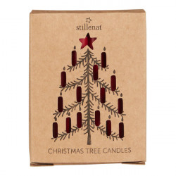 Kerzen Set in der Box Rot 1,3cm 