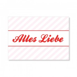 Karte "Alles Liebe"