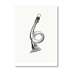 Karte Anhänger Bauernsilber Trompete