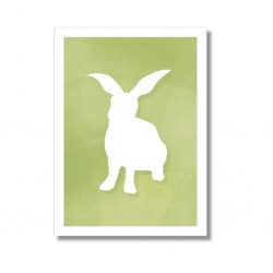 Karte Hase Grün