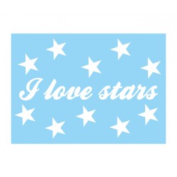 Karte "I love stars"