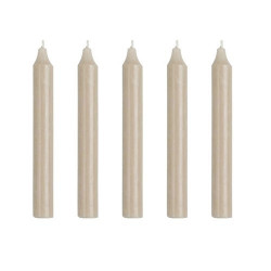 Kerzen Set 19,5cm Taupe