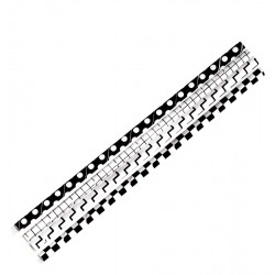 Papier Strohhalme Black & White