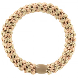Kknekki Haargummi Peach Beige Stripes