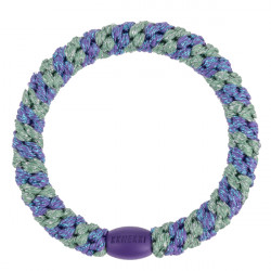 Kknekki Haargummi Purple Green Glitter Stripe
