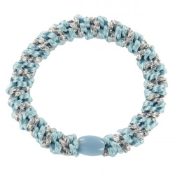 Kknekki Haargummi Light Blue Silver Stripe
