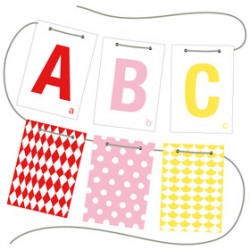 Buchstaben Girlande