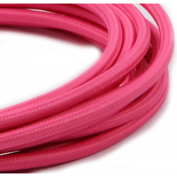 Textilkabel 3 Meter Pink