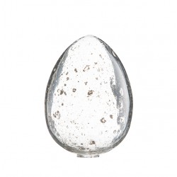 Glas Ei "Stone Finish" 14cm