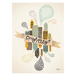 Michelle Carlslund Poster My City 2