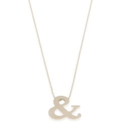 Halskette "&" Silver