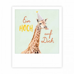 Pickmotion Karte "Ein Hoch auf dich Giraffe" 