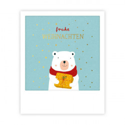 Pickmotion Mini Pic Karte "Frohe Weihnachten Bär"
