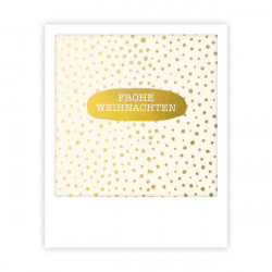 Pickmotion Mini Pic Karte "Frohe Weihnachten Golden Snow"
