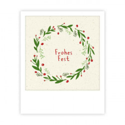 Pickmotion Mini Pic Karte "Frohes Fest Kranz"