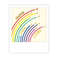Pickmotion Mini Pic Karte "Ganz viel Liebe Regenbogen"