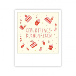 Pickmotion Mini Pic Karte "Geburtstagskuchenregen"