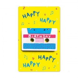 Pickmotion Kind Mind Karte "Happy Birthday Cassette" 