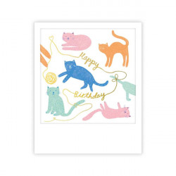 Pickmotion Mini Pic Karte "Happy Birthday Cats"