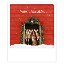 Pickmotion Karte "Frohe Weihnachten Rehe"