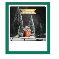 Pickmotion Klappkarte "Fröhliche Weihnachten Häuschen"