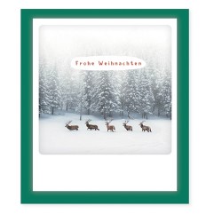 Pickmotion Klappkarte "Frohe Weihnachten Rentiere"